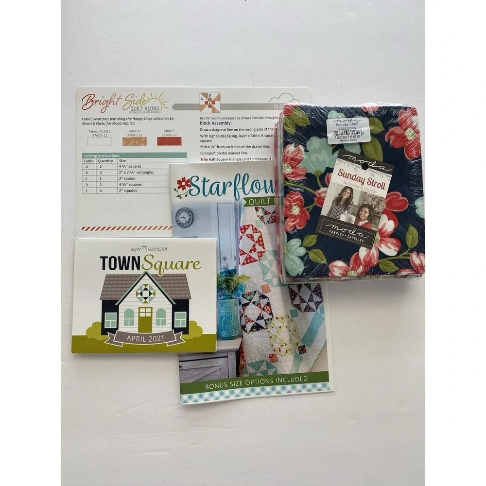 Sew Sampler Box Items, Bonnie & Camille Pattern, New In Package April 2021